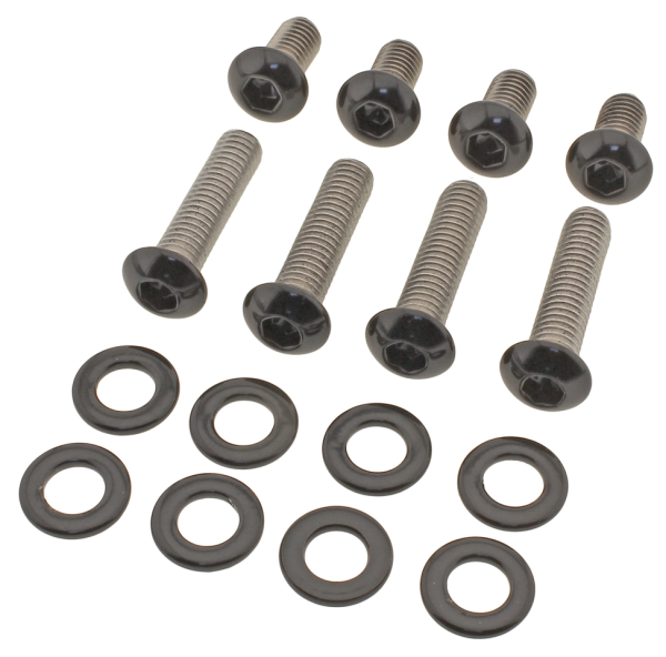 SCHWARZES EDELSTAHL SCHRAUBENKIT FÜR FRONTFENDER